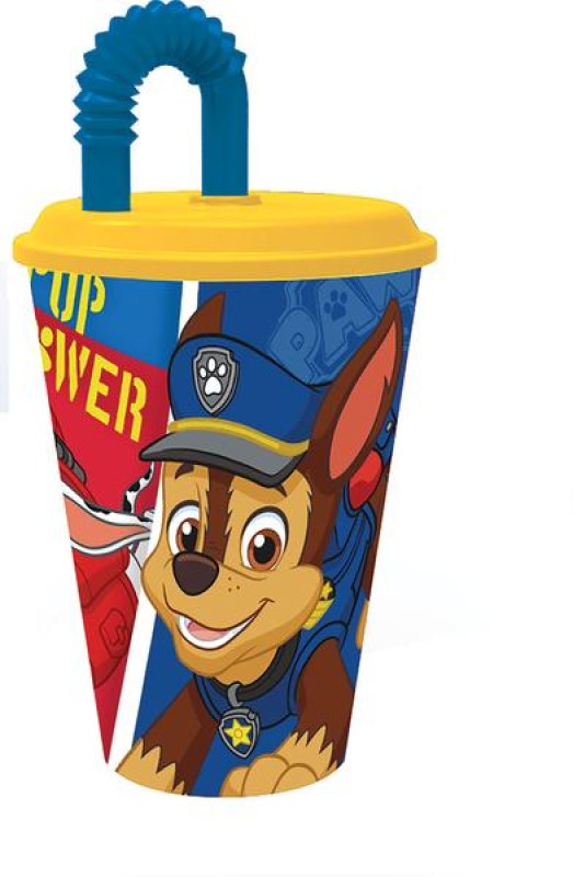 Kelímek s brčkem PAW PATROL modrá