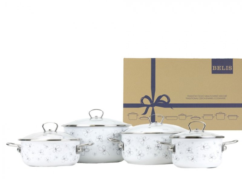 Sada nádobí PREMIUM bílý 4-dílná