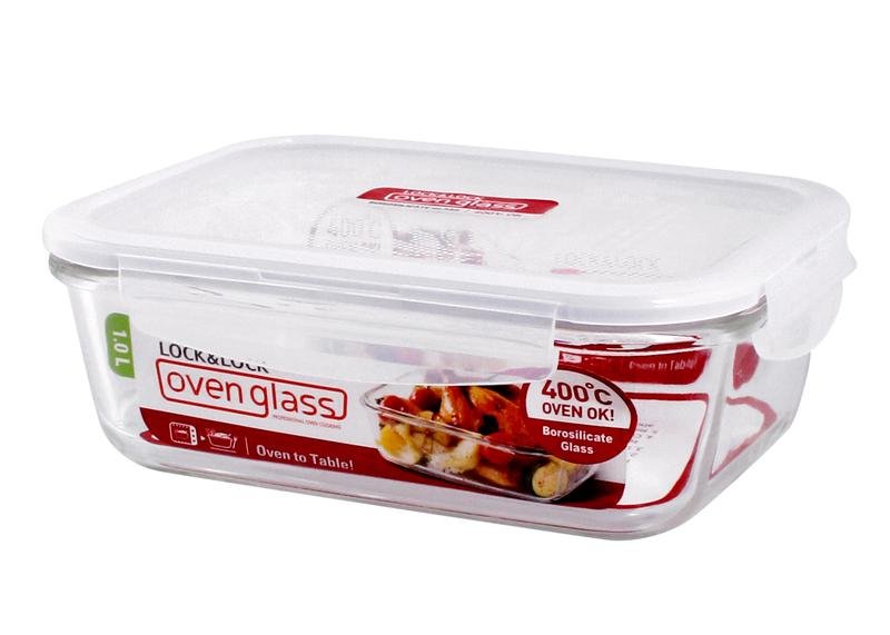 Dóza sklo UH víko 1 l   LOCK