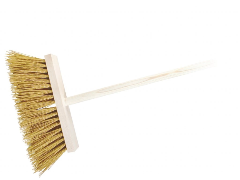 Koště zatl.dř.30cm s holí 120cm