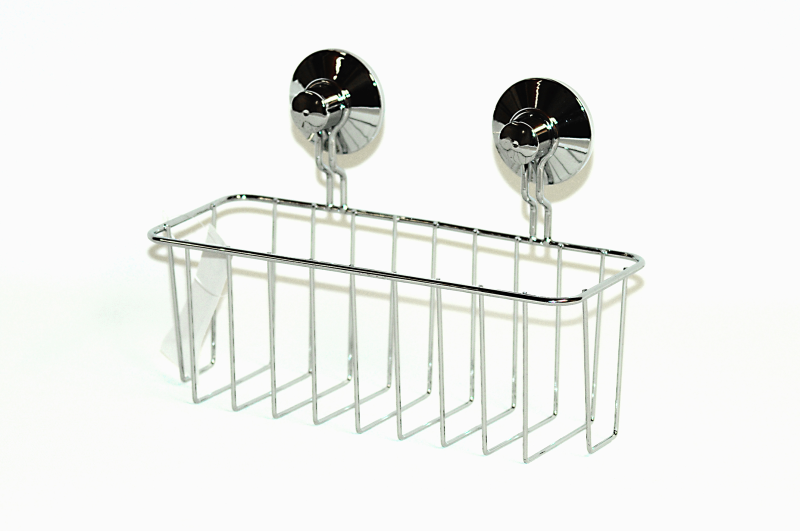 Polička chrom s přísav.šroub.