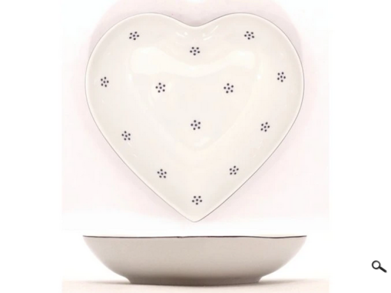 VALB Dubí miska SRDCE mod.tečky