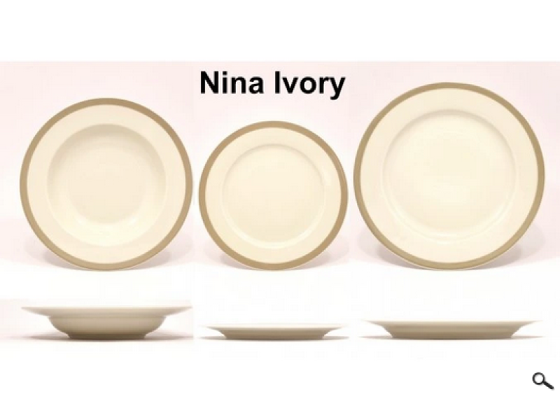 Sada talířů Nina 18d GT IVORY 2.j.