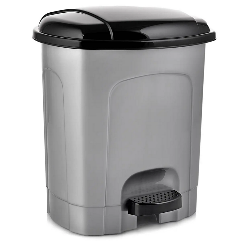 Koš odp. 50 l s pedálem šedý