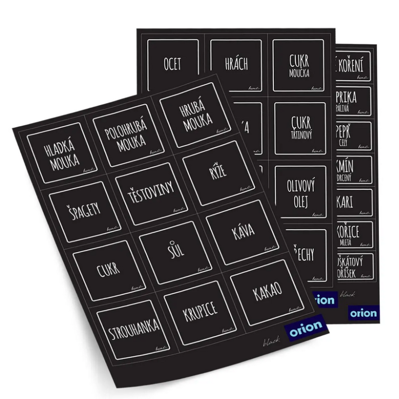 Samolepky na dózy BLACK 47