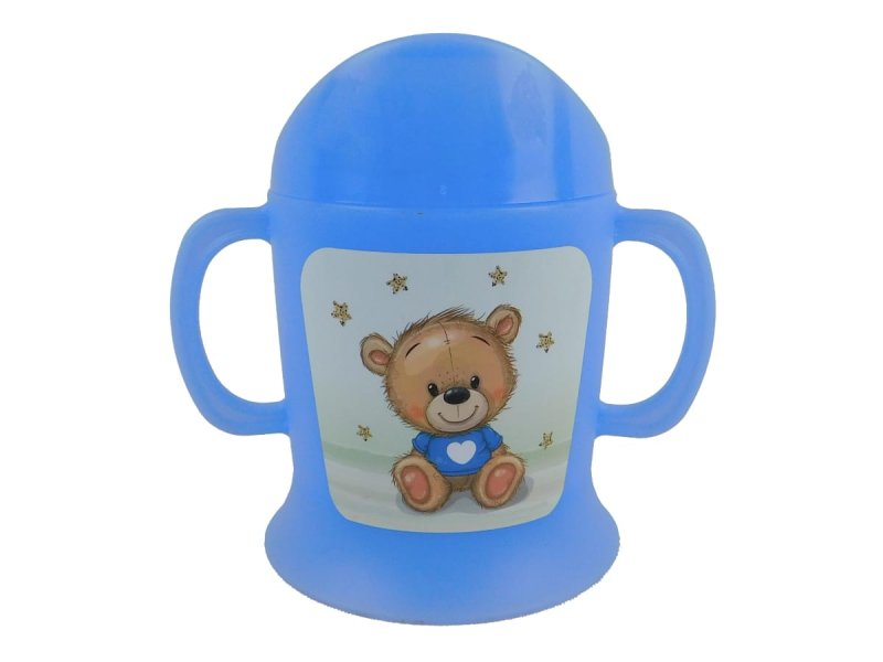 Hrníček kojen.MEDVÍDEK modré tričko,mod