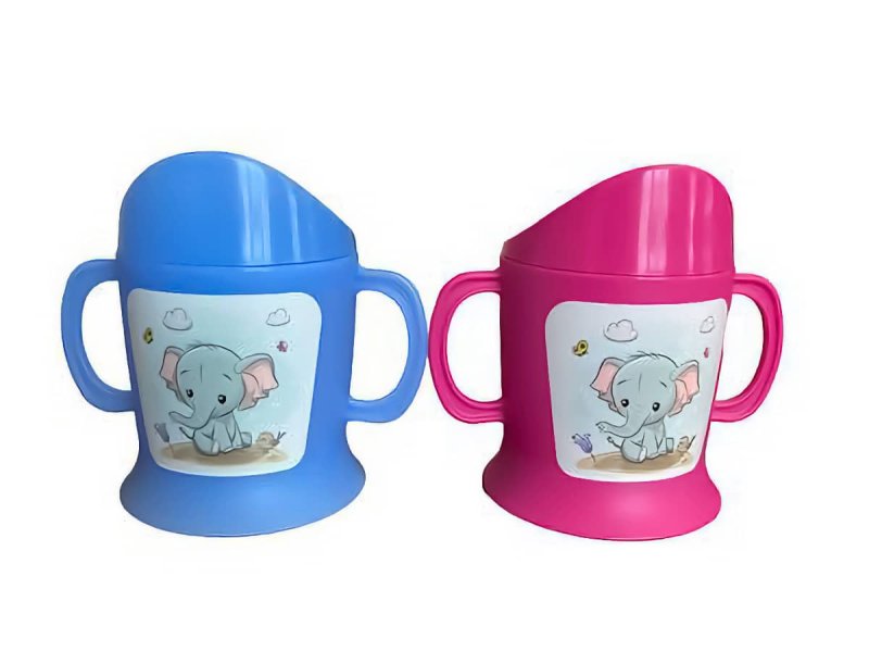 Hrníček kojen.SLŮNĚ modrý/růžový