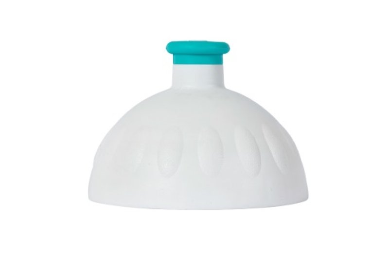 Víčko na zdr.lahev BÍLÁ/zátka ZEL.TYRKYS