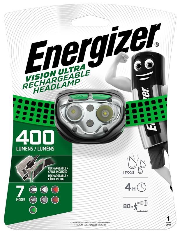 Energizer Vision Ultra Headlamp 4LED nabíjecí 400lm
