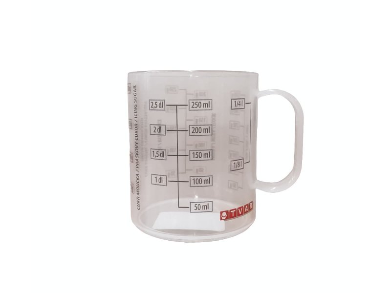 Odměrka 0,25L hrníček TVAR