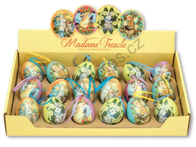 Plech.vejce s poutkem WHIMSICAL EASTER