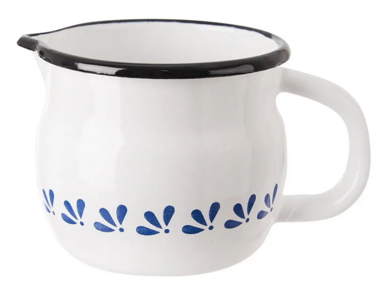 Hrnek s výlev.MODROBÍLÁ  Belly 10cm