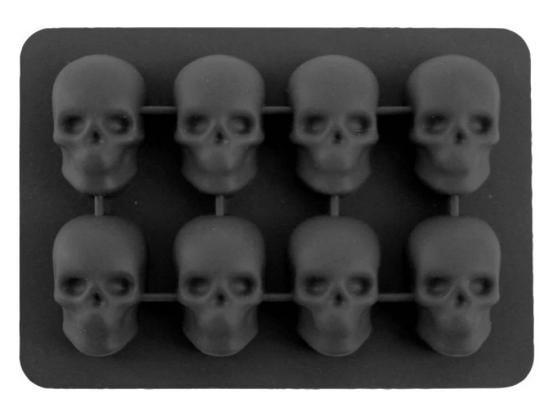 Tvořítko na led silik.8ks lebka