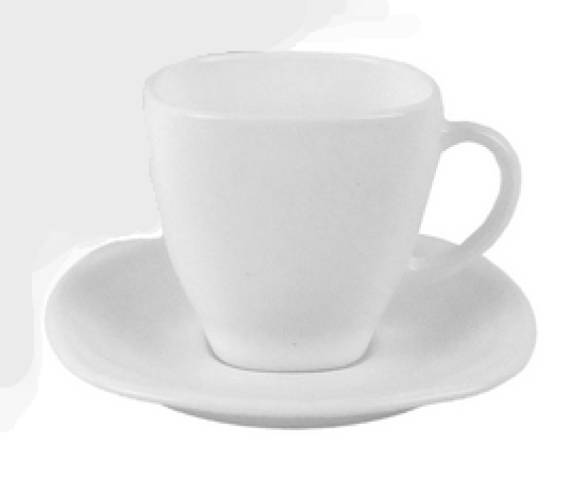 Šapo tvrz.sklo 190ml bílé hladké DH