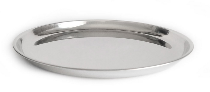 Podnos pochrom. ovál 18cm