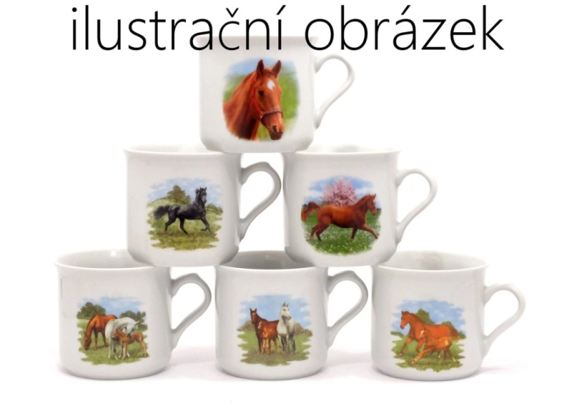 Hrnek BOBBY 465ml koně 2.j.