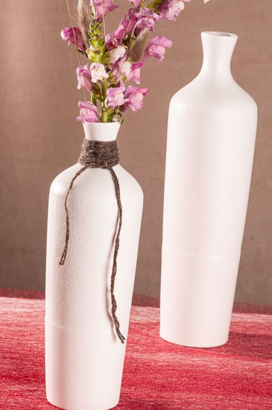 Váza 33cm IRMA bílá