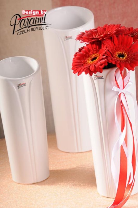 Váza ILONA bílá 28cm