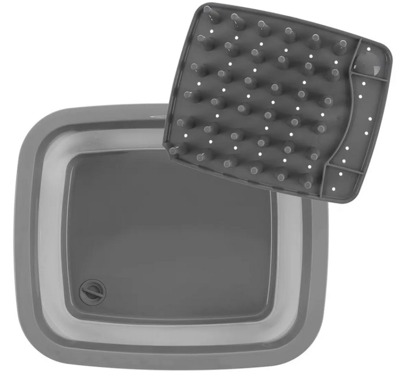 Dřez-odkap.UH/silik.10L hran.skládací