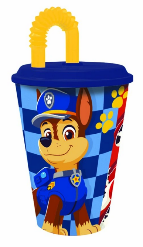 Kelímek s brčkem PAW PATROL 430ml
