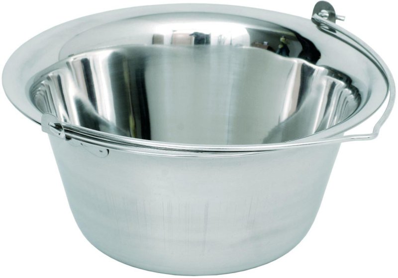Kotlík s uchem, nerezový 13l
