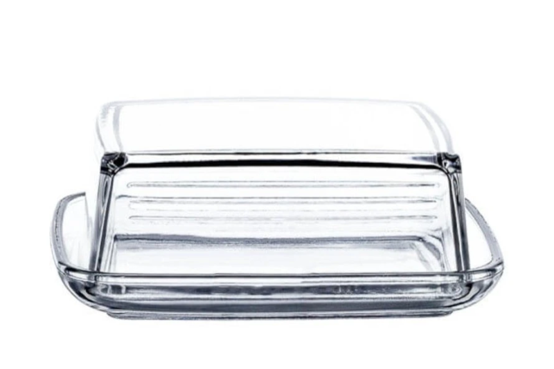 Máslenka sklo hranatá