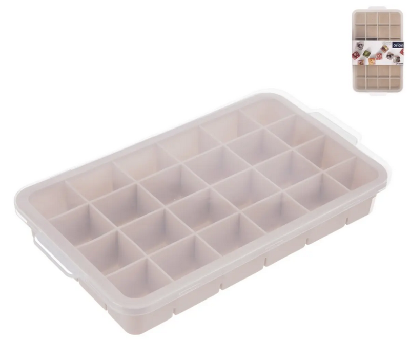 Forma na led s víč. 24 kostek kávová