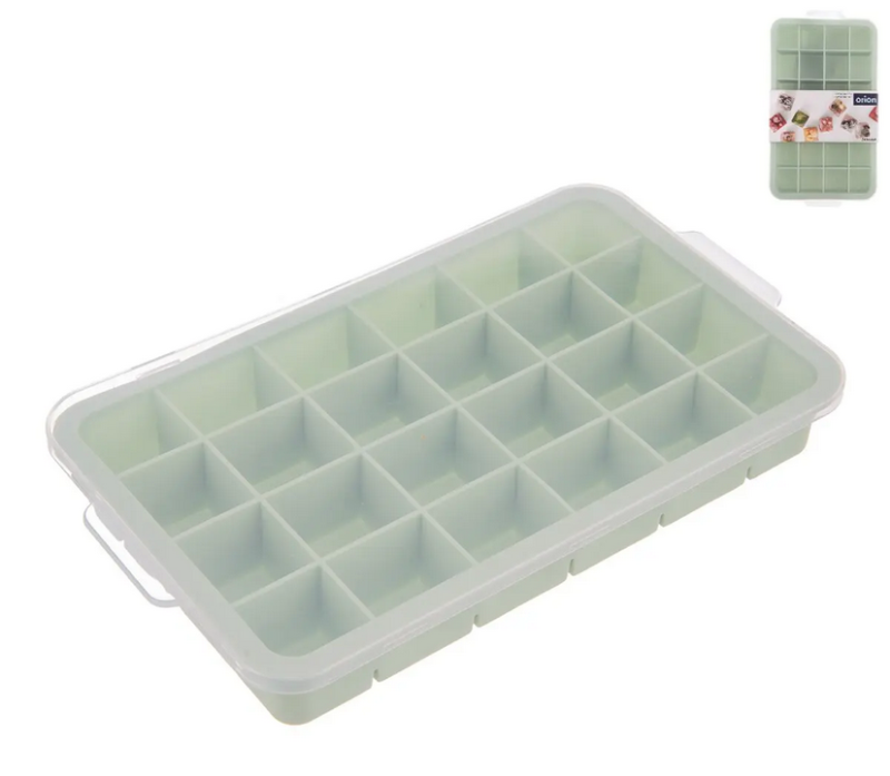 Forma na led s víč. 24 kostek zelenkavá