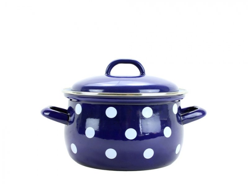 Hrnec s pokličkou modrý B.PUNTÍK 24cm 6,1l