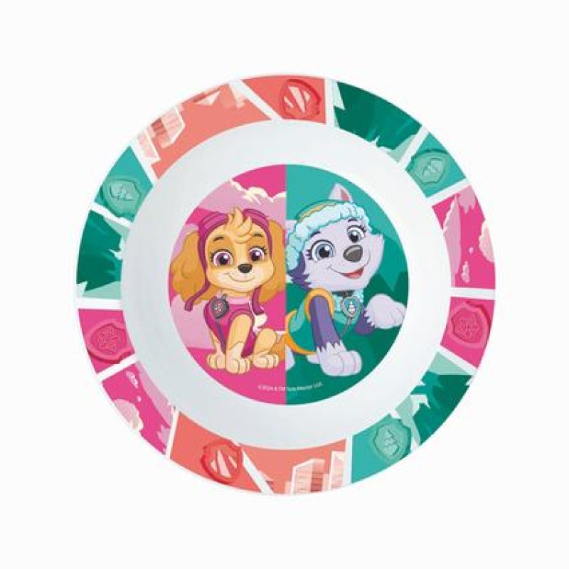 Miska plast PAW PATROL 300ml růž/zel.