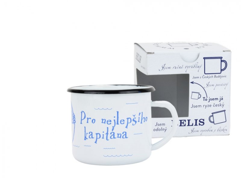 Hrnek smalt 8cm/0,35 vodák/nejl.kap.