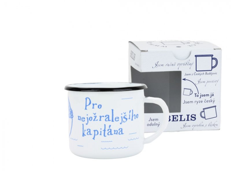 Hrnek smalt 8cm/0,35 vodák/nejož.kap.