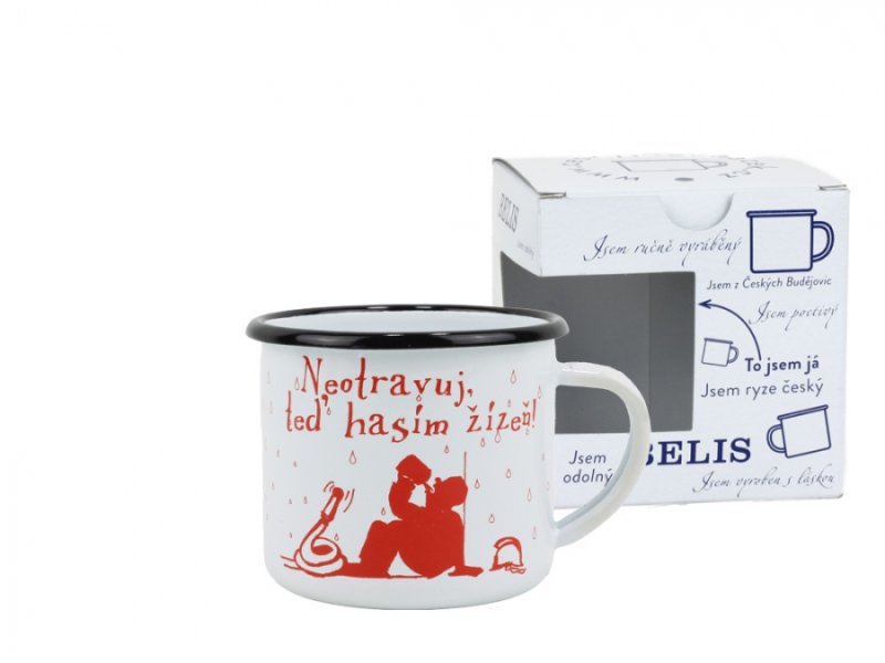 Hrnek smalt 8cm/0,35 has.žízeň