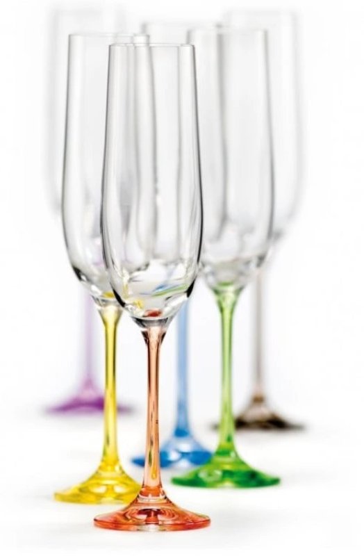 Sada sklenic VIOLA 190ml 6ks Rainbow