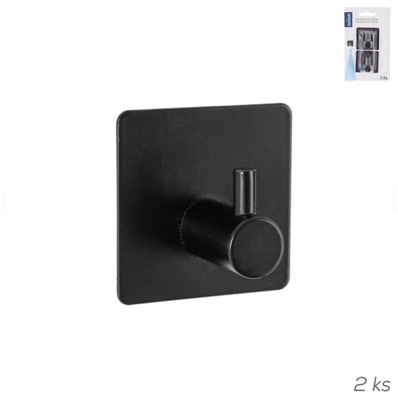 Háček kov nalepovací čtverec 2ks