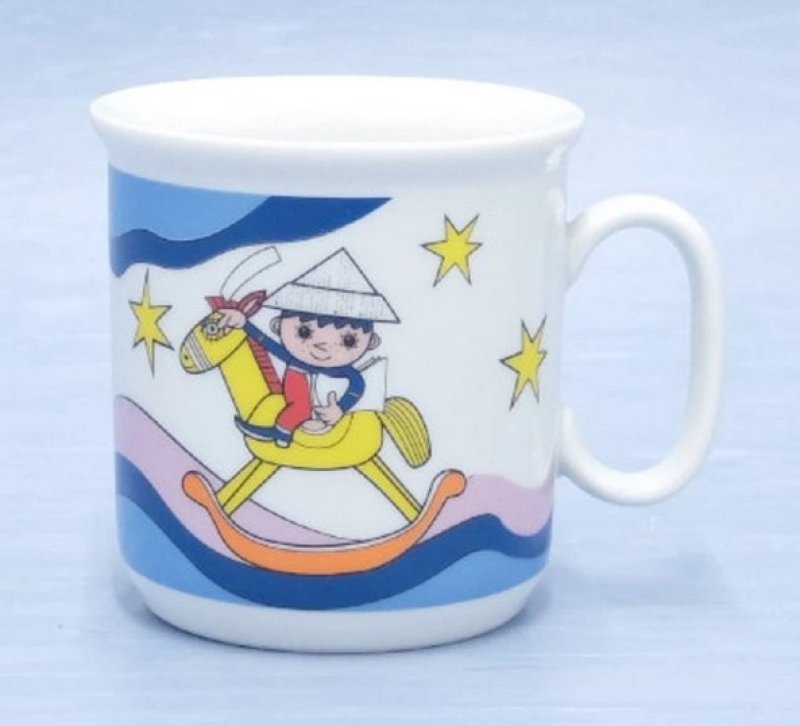 Hrnek GASTON 0,22 VEČER kůň modrá