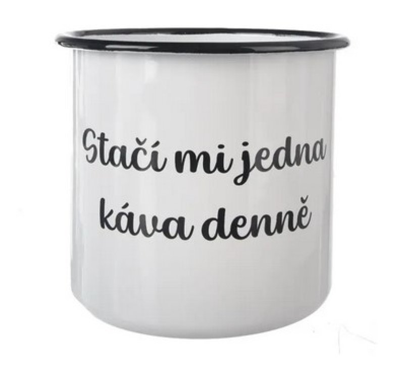 Hrnek smalt 1L Jedna káva