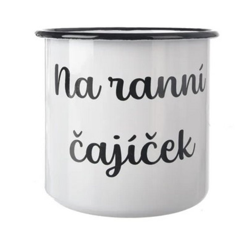 Hrnek smalt 1L Čajíček