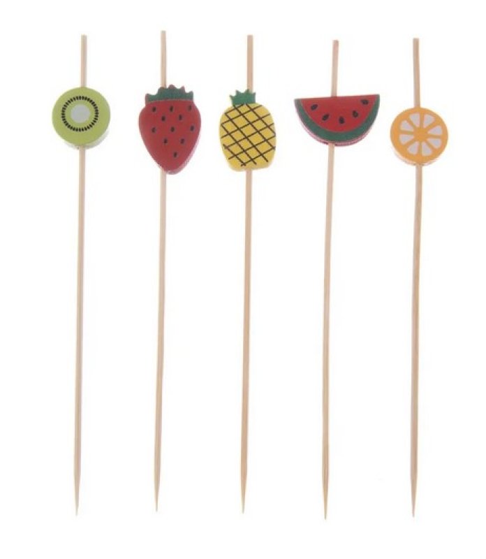 Napichovátka bambus ovoce 20ks mix