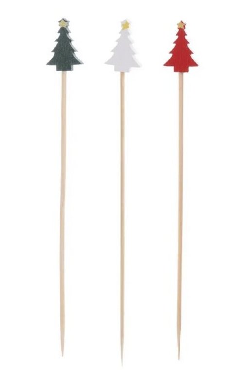 Napichovátka bambus stromek 20ks mix