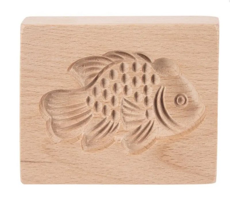 Formička dřevo RYBA vytlačovaná