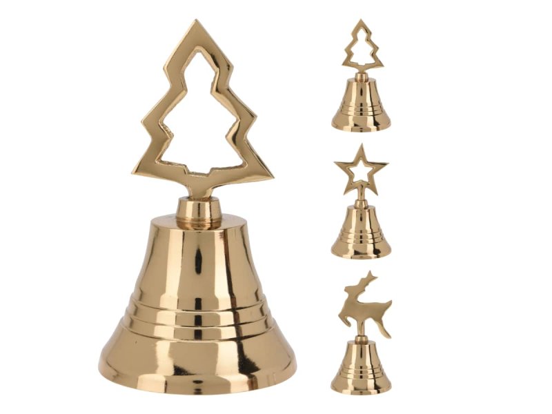 Zvonek 10cm zlatý mix