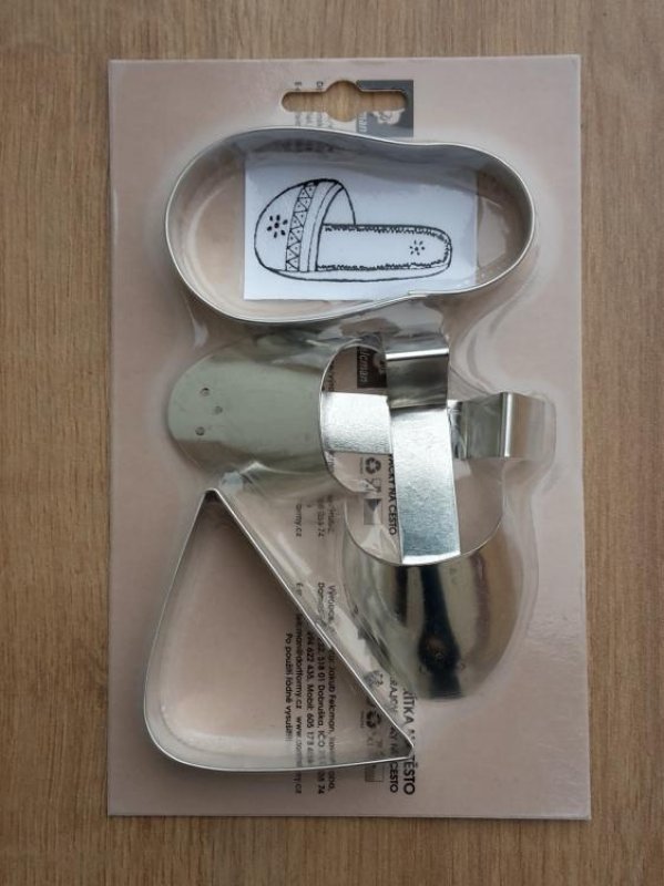 Vykrajovačky sada - pantoflíček