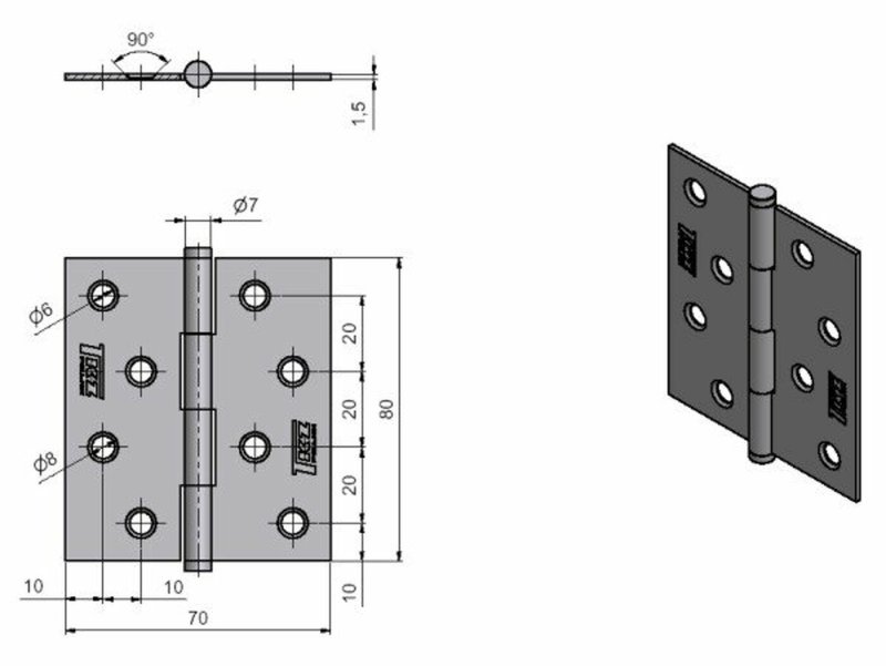 Závěs 80x70 KZ 80  černý 8280