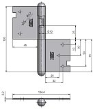 Závěs dveřní 120 mm P  9270