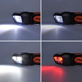 Solight LED čelová nabíjecí svítilna, 650lm, Li-Ion
